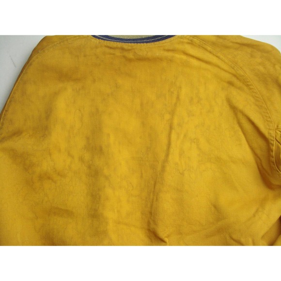 Size Fits M Vintage 60s Varsity Letterman Satin Baseball Jacket - Picture 7 of 9